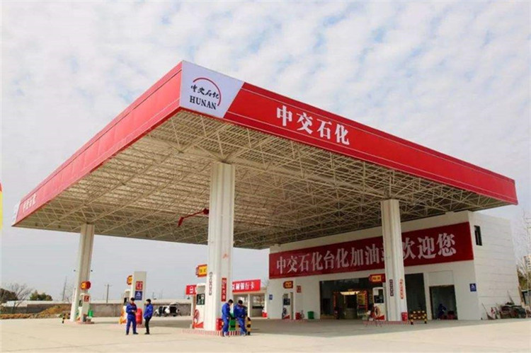 上海加油站钢结构网架案例6